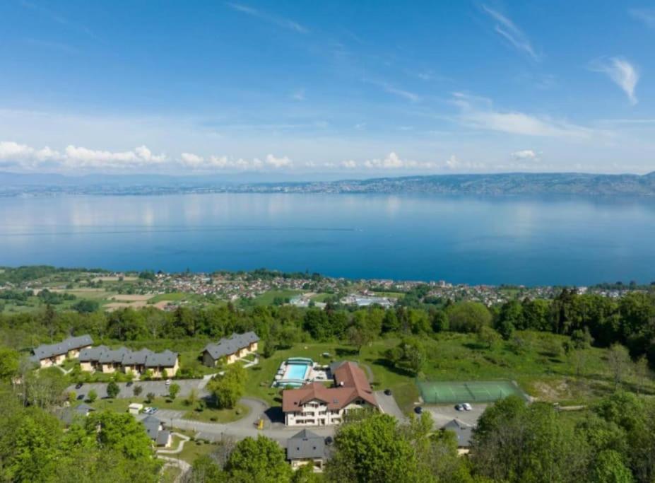Le Garden - Ski - Vue Lac - Piscine - Parking - Evian - Thonon - Lugrin Bagian luar foto