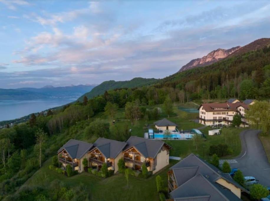 Le Garden - Ski - Vue Lac - Piscine - Parking - Evian - Thonon - Lugrin Bagian luar foto